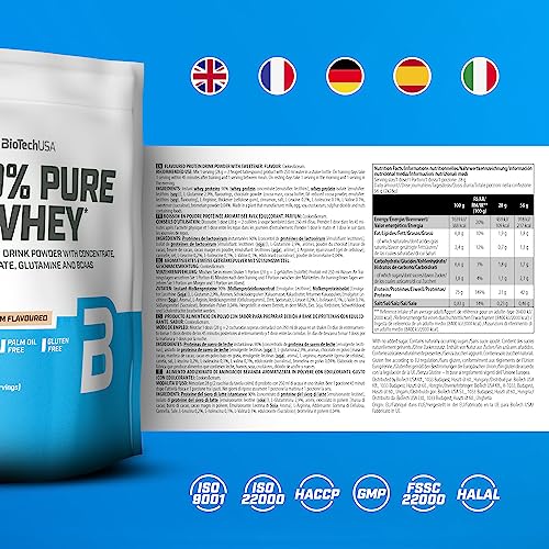 BioTechUSA 100% Pure Whey – 4 Kg – Proteine In Polvere Con BCAA E Glutammina – Gusto Cocco-Cioccolato, Senza Glutine E Senza Olio Di Palma